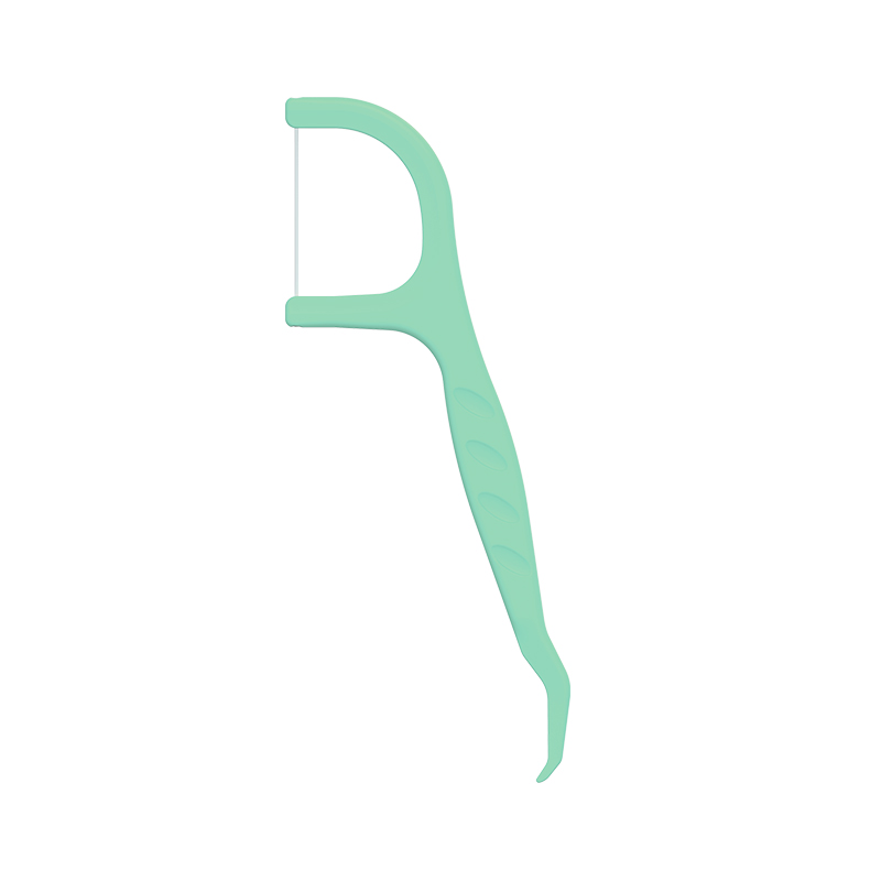 আইএসও অনুমোদিত HIPS মিন্ট ফ্লেভার ডেন্টাল ফ্লস পিক ডেন্টাল ফ্লস সহ প্লাস্টিক টুথপিক