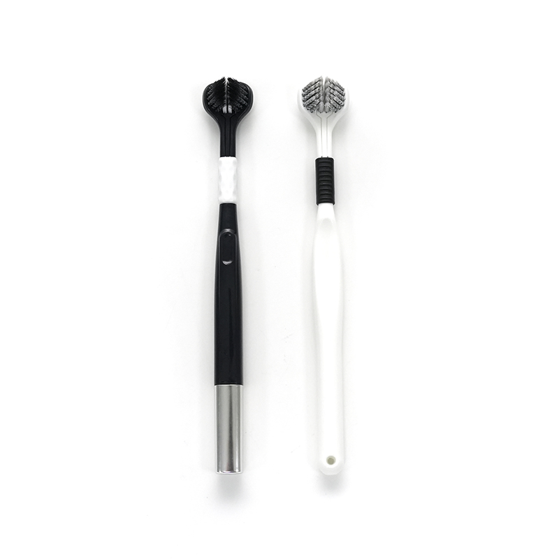 পিপি হ্যান্ডেল 3D ব্রাশহেড আল্ট্রা-ফাইন নরম পিবিটি স্পাইরাল শার্পেন্ড ব্রিসটল ইউএসএ স্টাইলে অ্যাডাল্ট ডিপ ক্লিনিং টুথব্রাশ